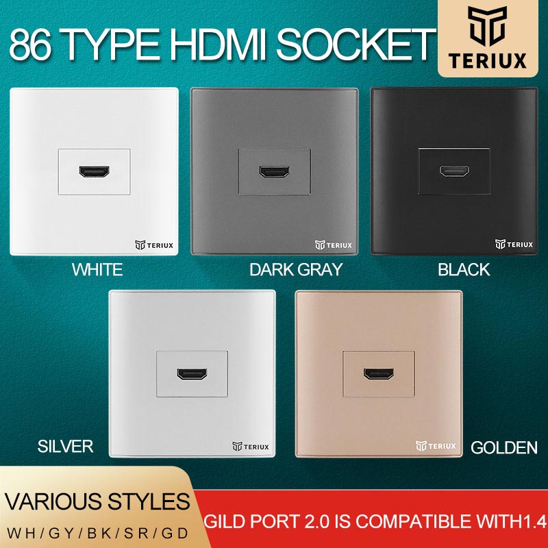 1 foro socket muro HDMI